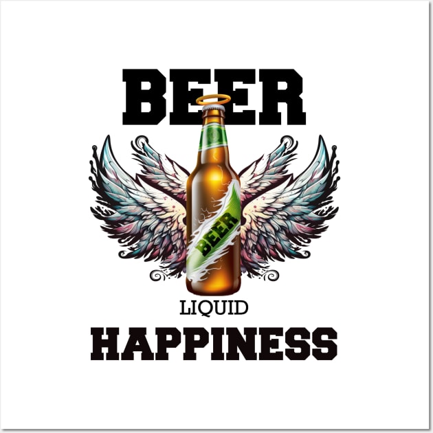 Beer Liquid Happiness Version 1 Wall Art by i2studio